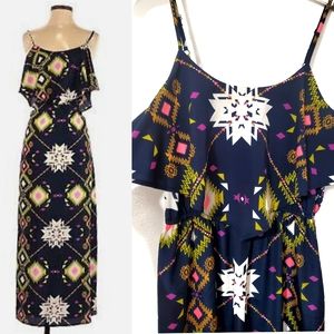 NWT Fire Los Angeles Women Blue Casual Dress  Medium